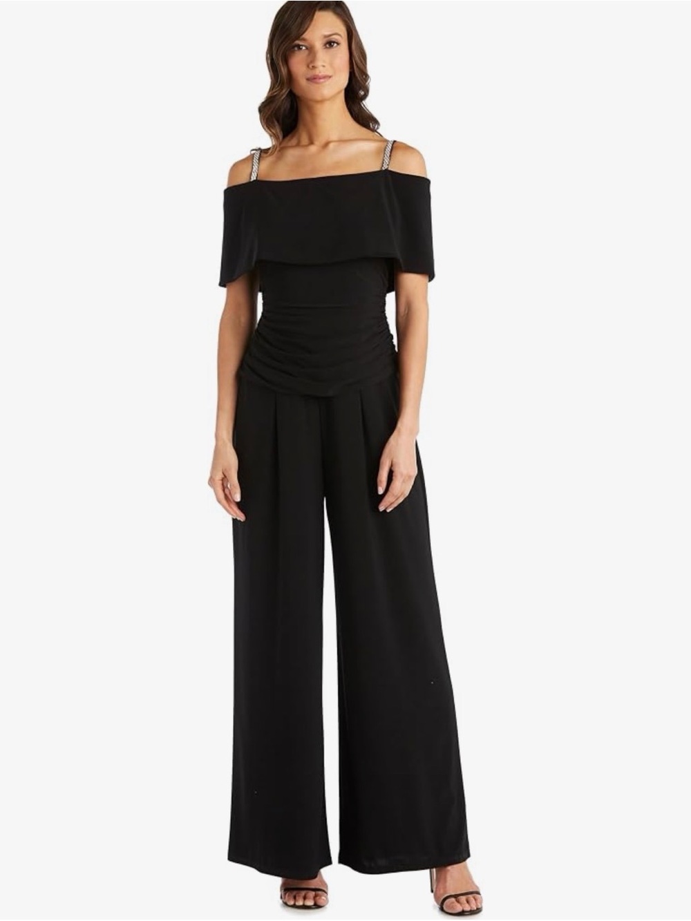 R&MRichard Black Wide-Leg Jumpsuit for Women